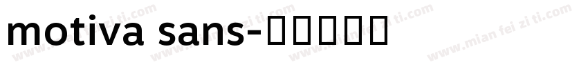 motiva sans字体转换